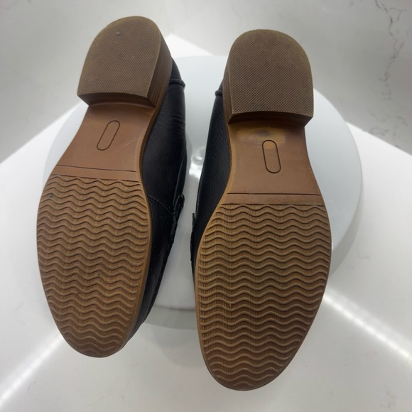 Skechers leather air-cooled memory foam black loafers size 9 - Picture 7 of 8